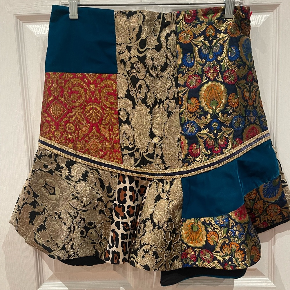 Alice + Olivia patchwork skirt